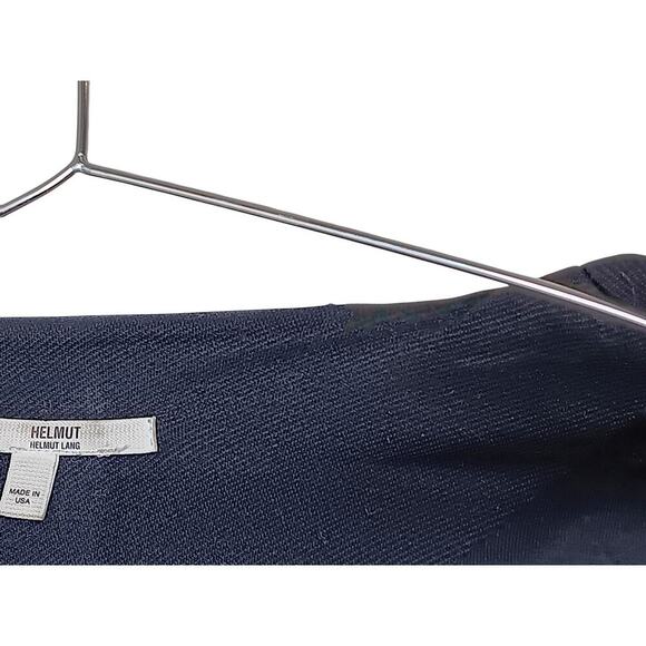 Helmut Lang Black Asymmetrical Zip Jacket Women’s Size L  Made in USA - Picture 12 of 16